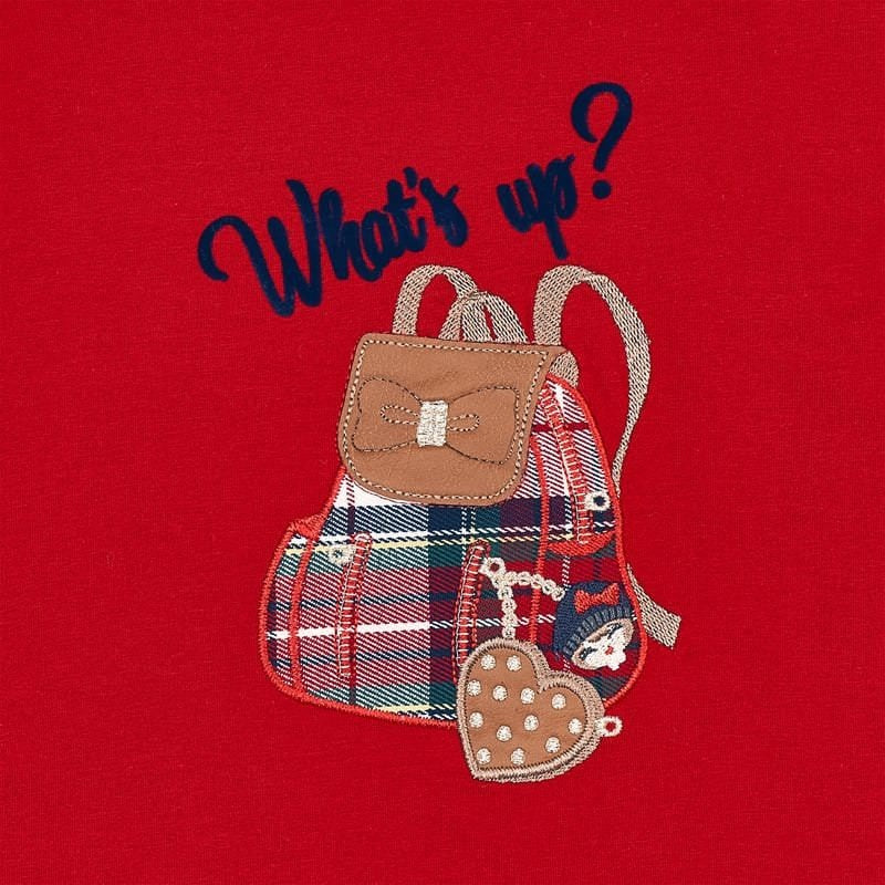 Camiseta what's up Sku 4067 Color Carmin