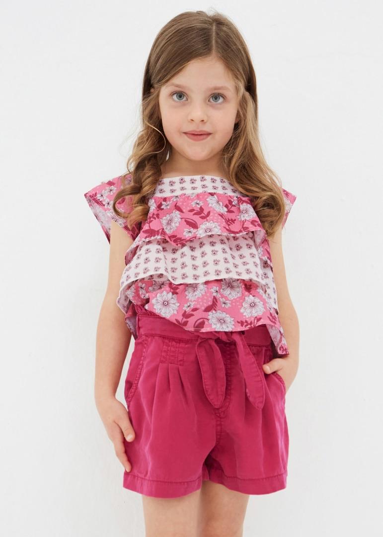 Pantalon Corto Fluido Sku 3203 Color Hibiscus