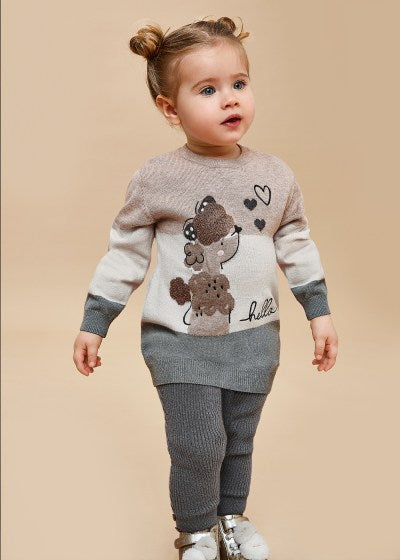 Legging canalé bebé Ref. 13-10530-010 Antracit v
