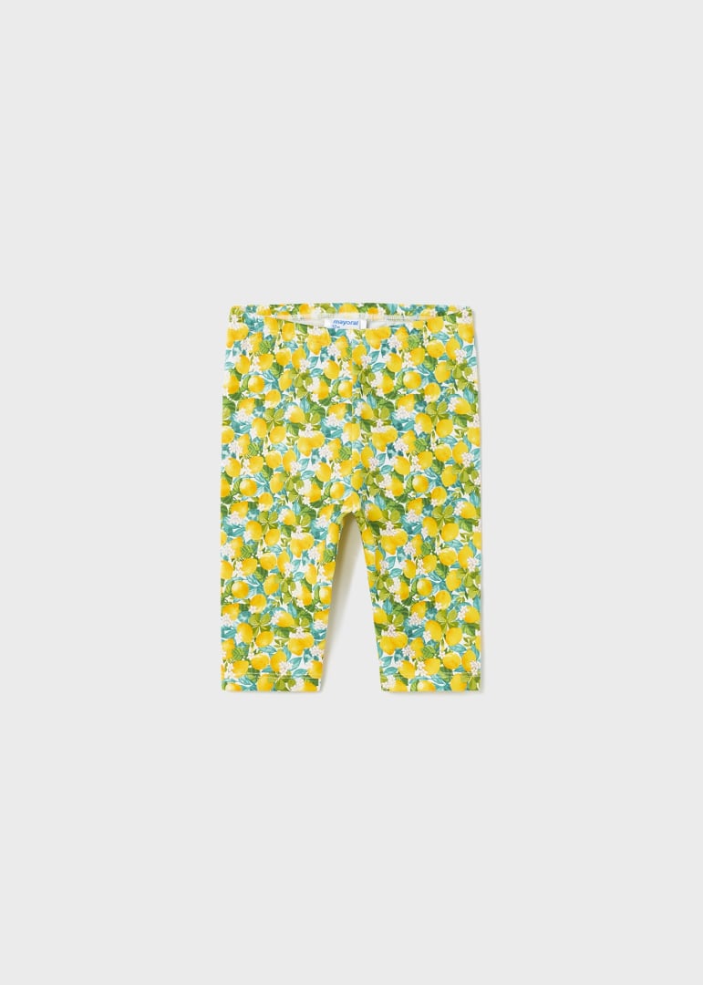 Legging estampado de algodón sostenible para bebé Art. 23-01773-010 Mimosa