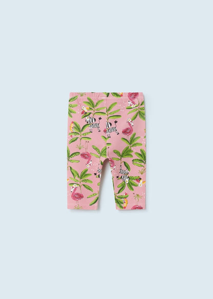 Legging estampado de algodón sostenible para bebé Art. 23-01773-014 Flamingo