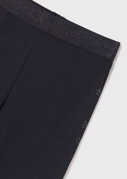 Legging largo con motivo estampado para chica MAYORAL Ref. 23/6748/78 Negro