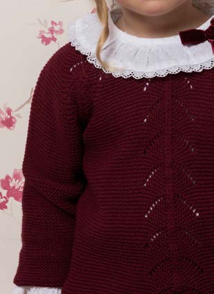 Jersey DOLCE PETIT para niña y para chica Ref. 24/2212/J 21 Cereza
