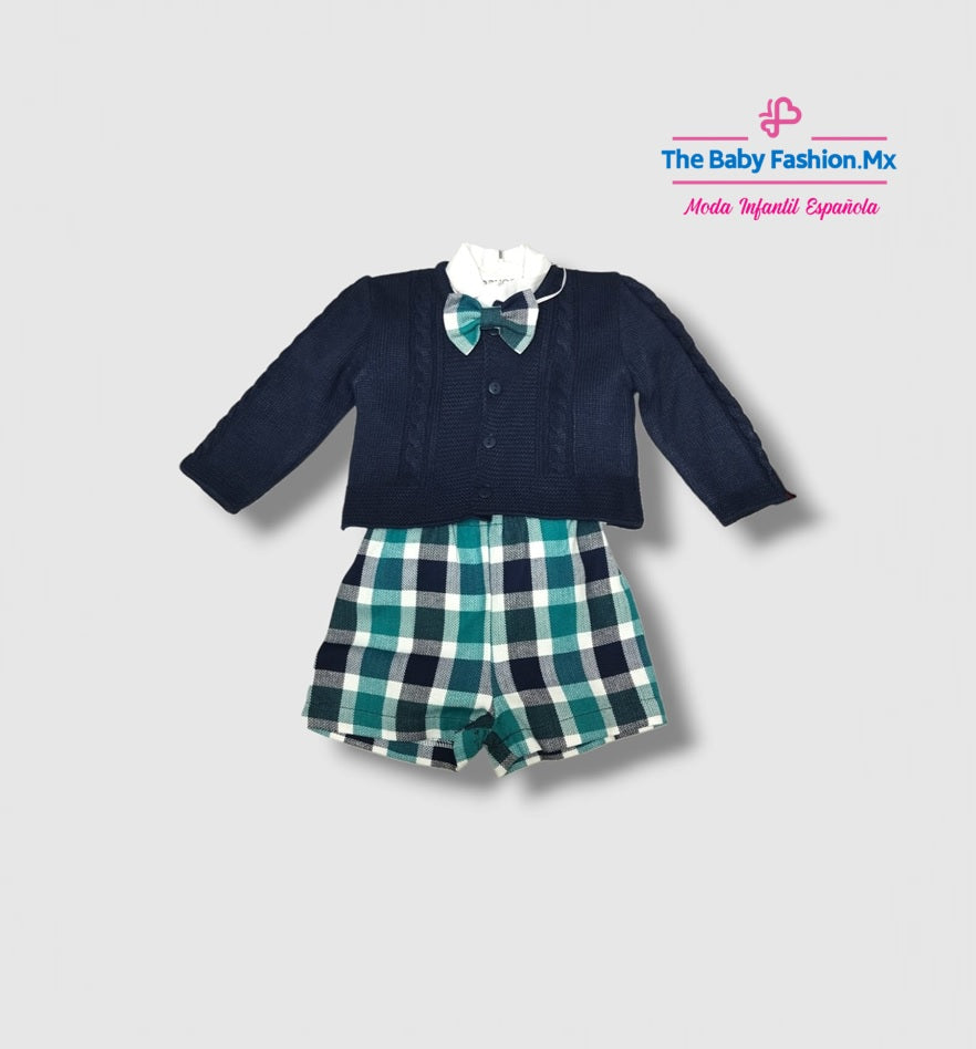 Conjunto 4 pz para bebé niño MAC ILUSION Ref. 7910/08 Marino