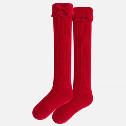 Calcetas Caladas MAYORAL SKU 102800 Color 26 Rojo
