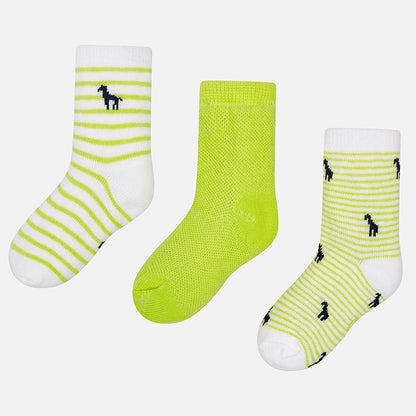 Set 3 Calcetines MAYORAL SKU 10329 Color 79 Brocoli