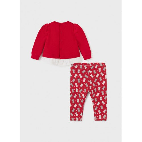 Traje de 2 piezas Sku 2721 Color Rojo