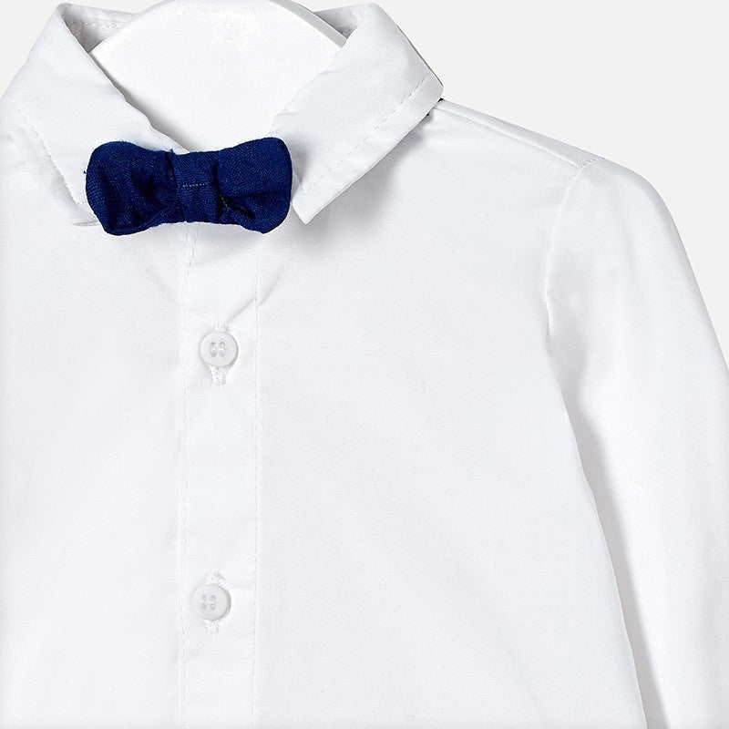 Camisa y Moño para bebé niño Conjunto 2 Pz MAYORAL Ref. 1106/59 Navy