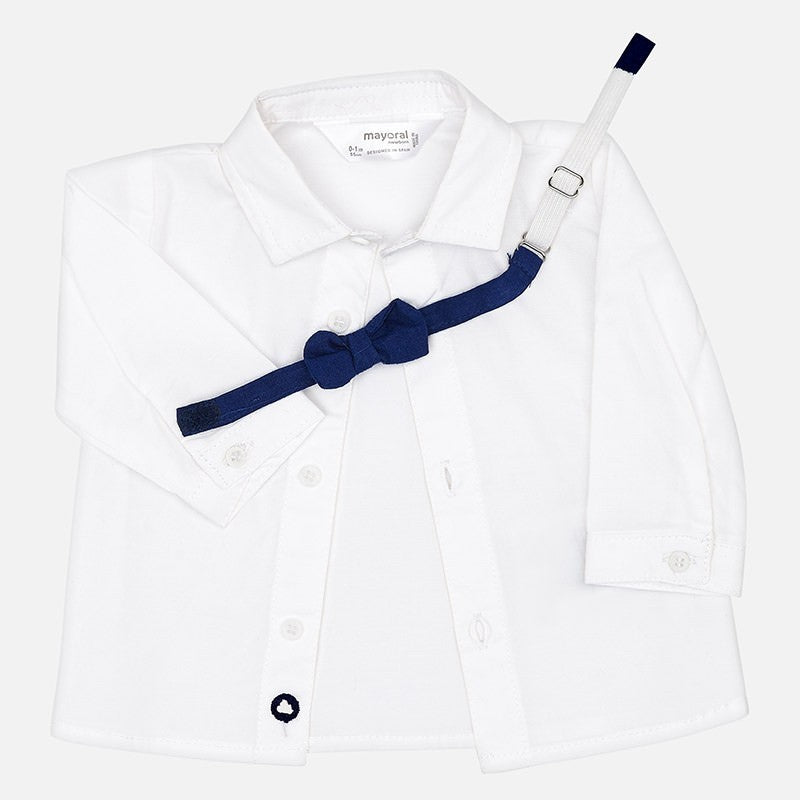 Camisa y Moño para bebé niño Conjunto 2 Pz MAYORAL Ref. 1106/59 Navy