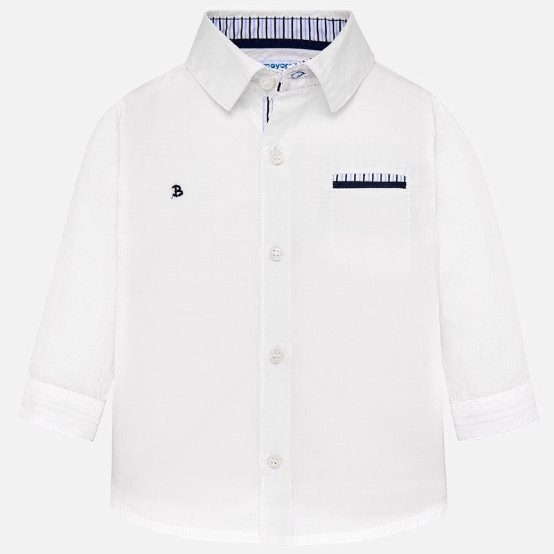 Camisa Vestir Niño Sku 1134 Color Blanco