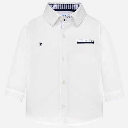 Camisa Vestir Niño Sku 1134 Color Blanco