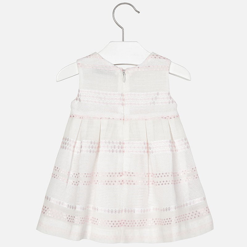 Vestido Lino Bebe Niña Fantasia 1905 Color 40 Rosado