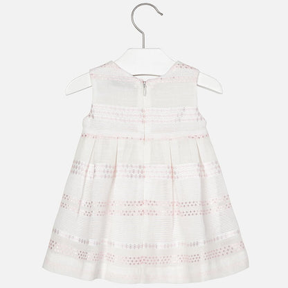 Vestido Lino Bebe Niña Fantasia 1905 Color 40 Rosado