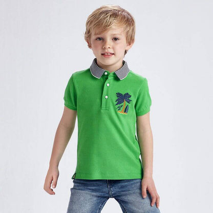 Camisa Polo M/C para niño MAYORAL Ref 3102 Color 82 Matcha