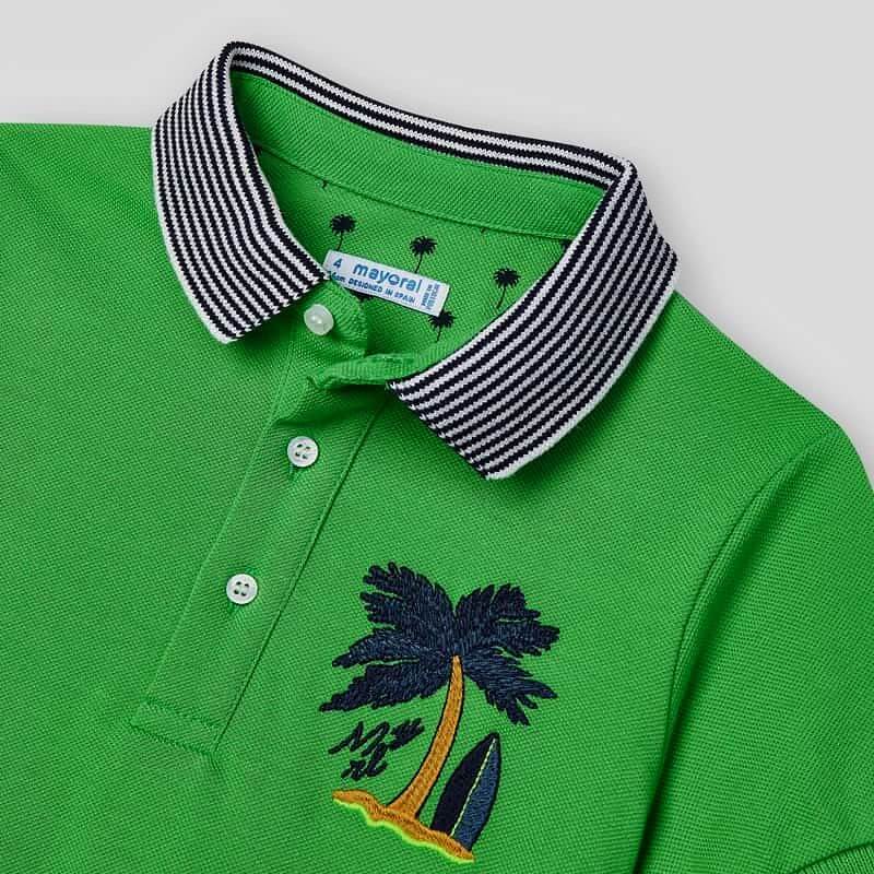 Camisa Polo M/C para niño MAYORAL Ref 3102 Color 82 Matcha