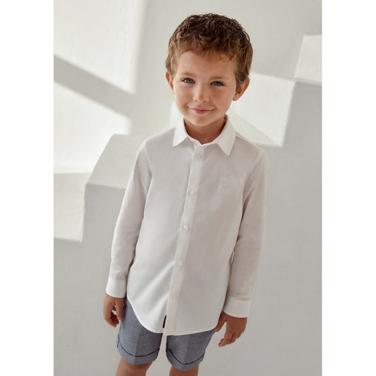 Camisa M/L de Vestir para niño MAYORAL Ref 140/10 Blanco