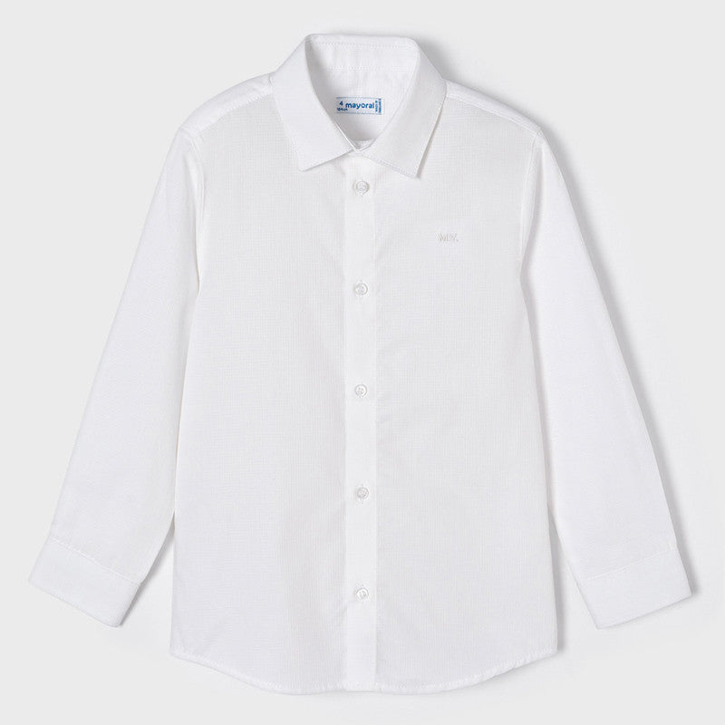 Camisa M/L de Vestir para niño MAYORAL Ref 140/10 Blanco