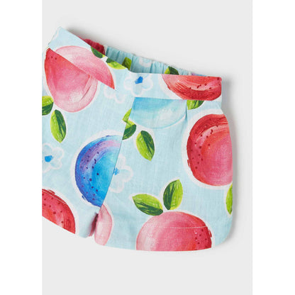 Conjunto 2 Pz Bermuda Estampado Sku 1245 Color 16 Turquesa