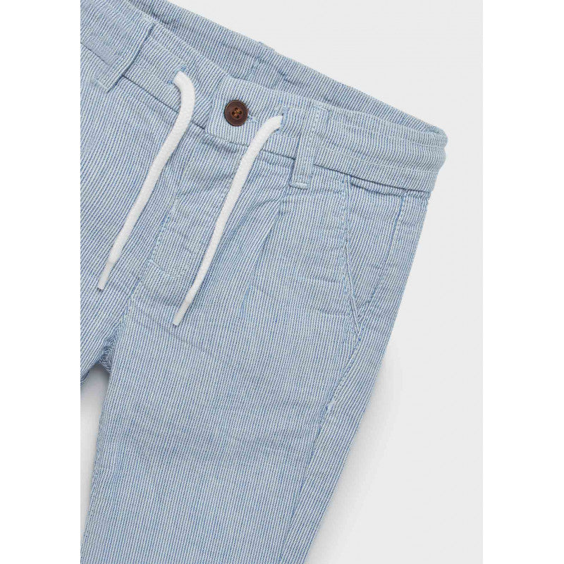 Conjunto Pantalon Lino Rayas  , Camisa Polo MAYORAL Ref-1103-1511-1016
