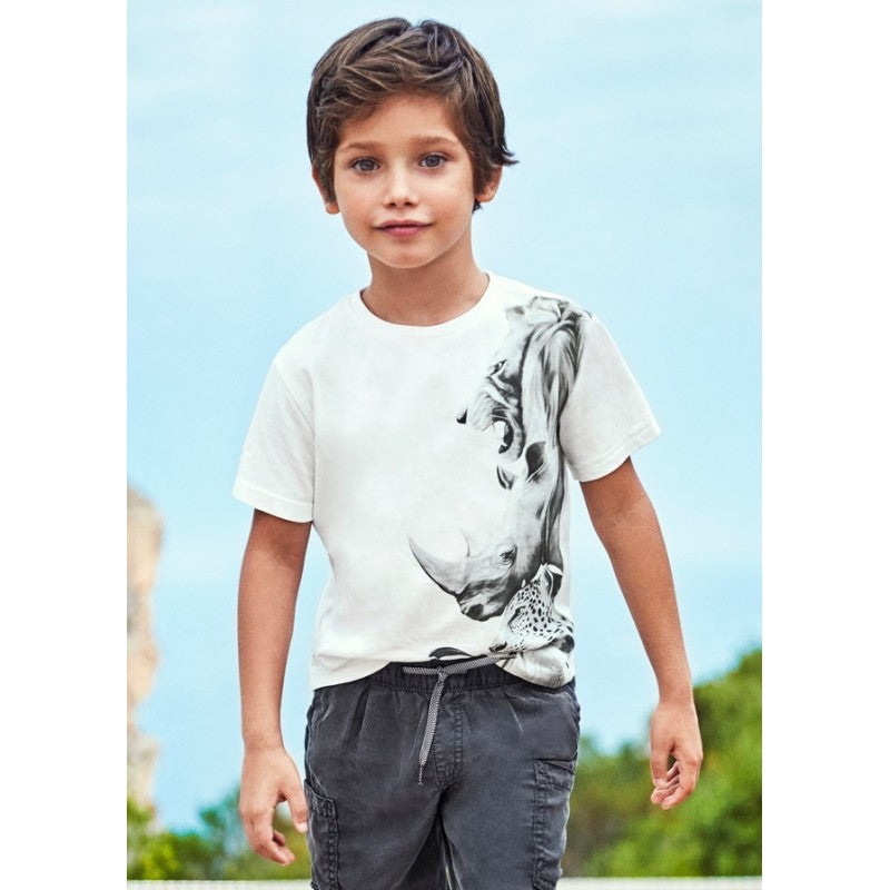 Camisa M/C para niño MAYORAL Ref 3003/37 Blanco Roto