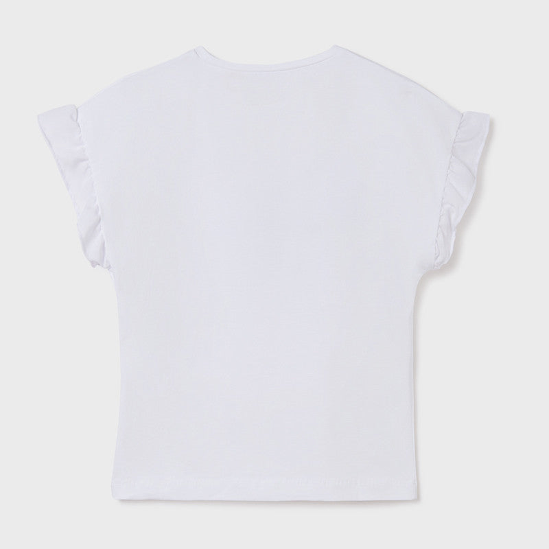 Camiseta Tirantes Mariposa para chica MAYORAL Ref. 6041/37 Crudo