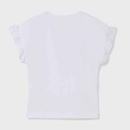 Camiseta Tirantes Mariposa para chica MAYORAL Ref. 6041/37 Crudo