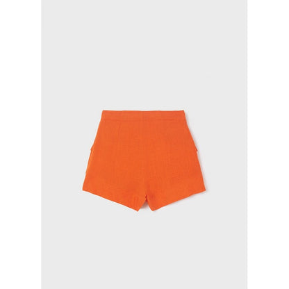 Pantalón Corto Lino Sku 6220 Color Clementina