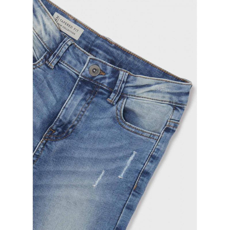 Pantalón Denim Rotos Sku 6566 Color Medio