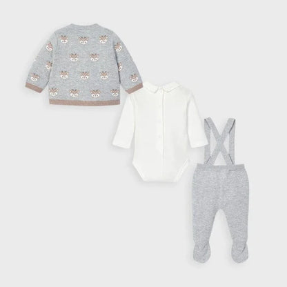 Conjunto 3 piezas para bebé MAYORAL Ref. 10/2559/14 Gris vig