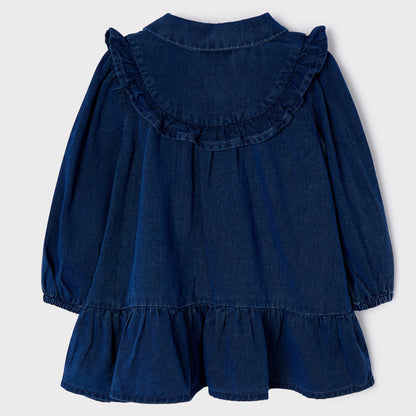 Vestido Denim Bordado MAYORAL SKU 2960 Color Tejano