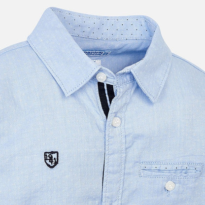 Camisa Manga Larga 3142 Color Celeste