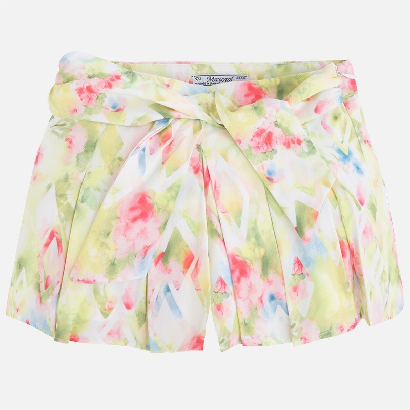 Falda floreada Niña DOLCE PETIT SKU 3285 Color Lima