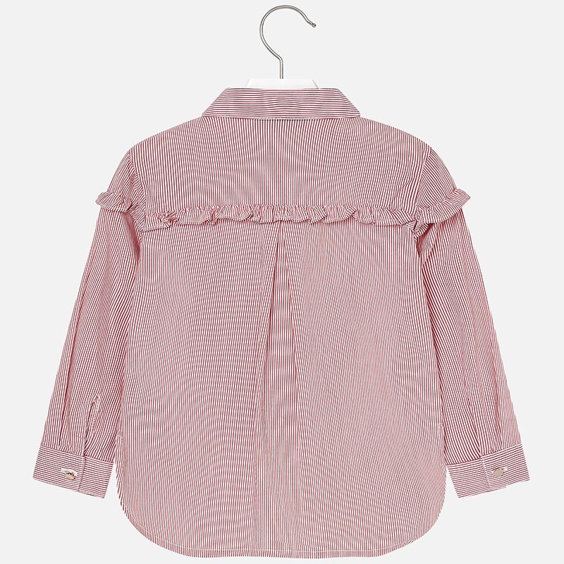 Camisa Rayada MAYORAL SKU 4134 Color 49 Frambuesa