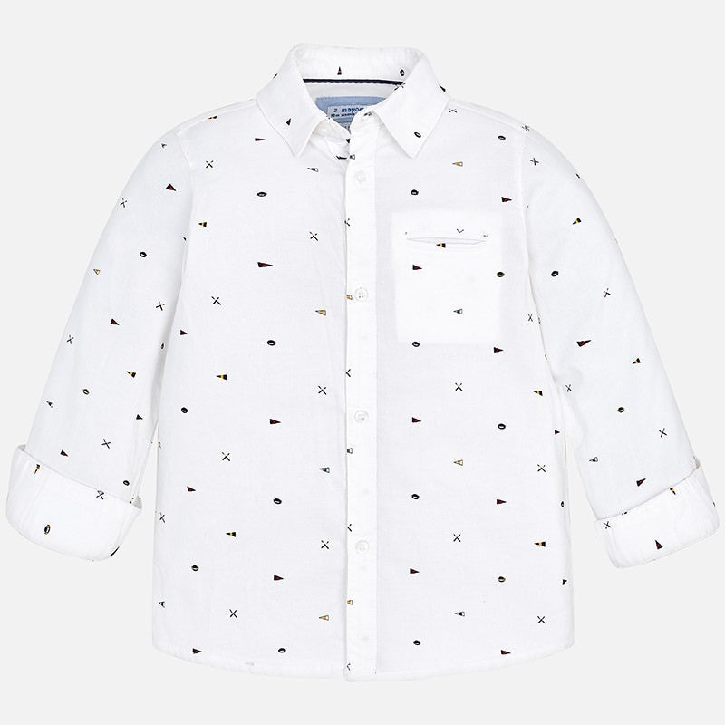 Camisa Estampado Sku 4140 Color Blanco