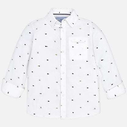Camisa Estampado Sku 4140 Color Blanco