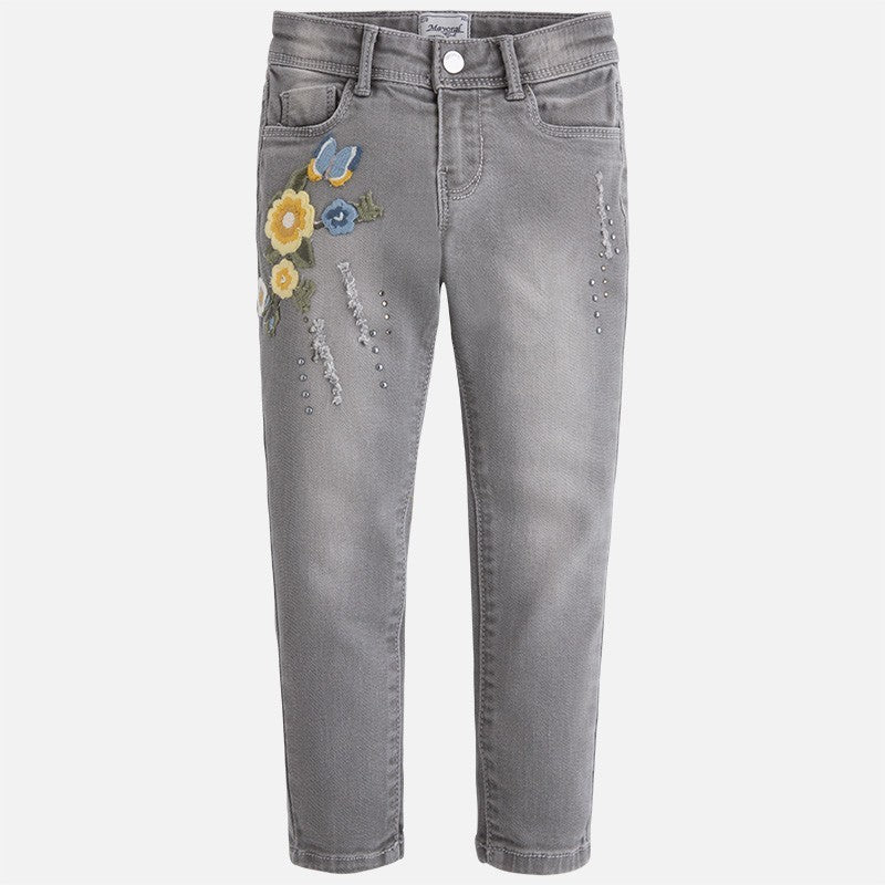 Pantalon Mezclilla Sku 4545 Color 83 Gris Claro