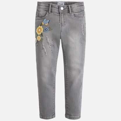 Pantalon Mezclilla Sku 4545 Color 83 Gris Claro