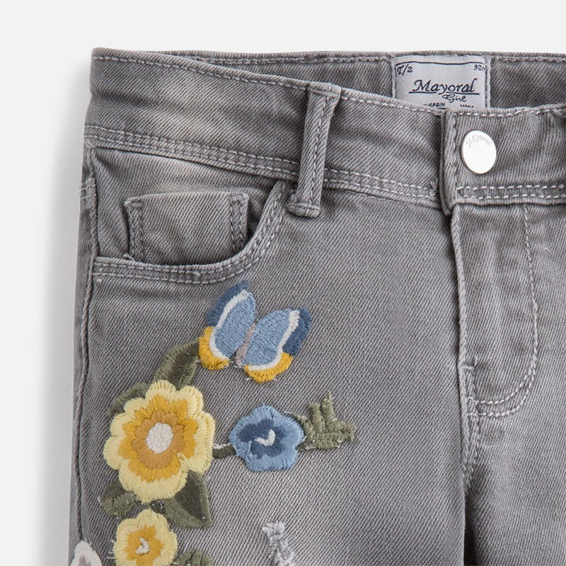 Pantalon Mezclilla Sku 4545 Color 83 Gris Claro