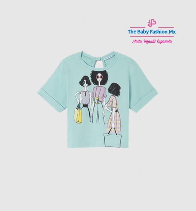 Camiseta para chica MAYORAL Ref. 22/6022/57 Aguamarina