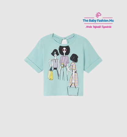 Camiseta para chica MAYORAL Ref. 22/6022/57 Aguamarina