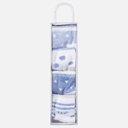 Set 4 Calcetas Bebe MAYORAL SKU 9006 Color 51 Blue Vig