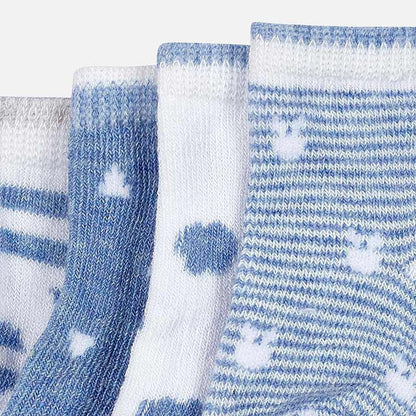 Set 4 Calcetas Bebe MAYORAL SKU 9006 Color 51 Blue Vig