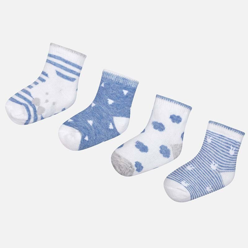 Set 4 Calcetas Bebe MAYORAL SKU 9006 Color 51 Blue Vig