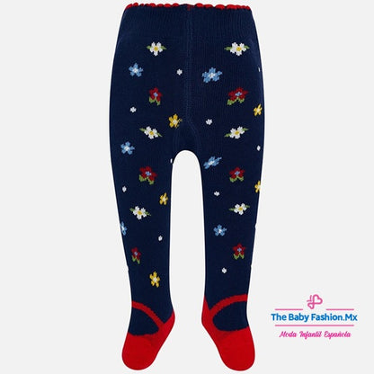 Mallas Bebe Estampado Flores MAYORAL SKU 9890/75 Marino