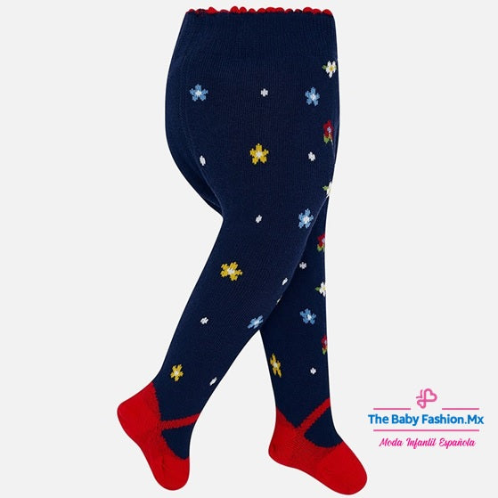 Mallas Bebe Estampado Flores MAYORAL SKU 9890/75 Marino