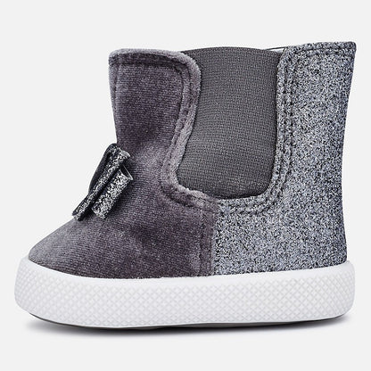 Bota Bebe Sku 9934 Color 82 Gris Plata