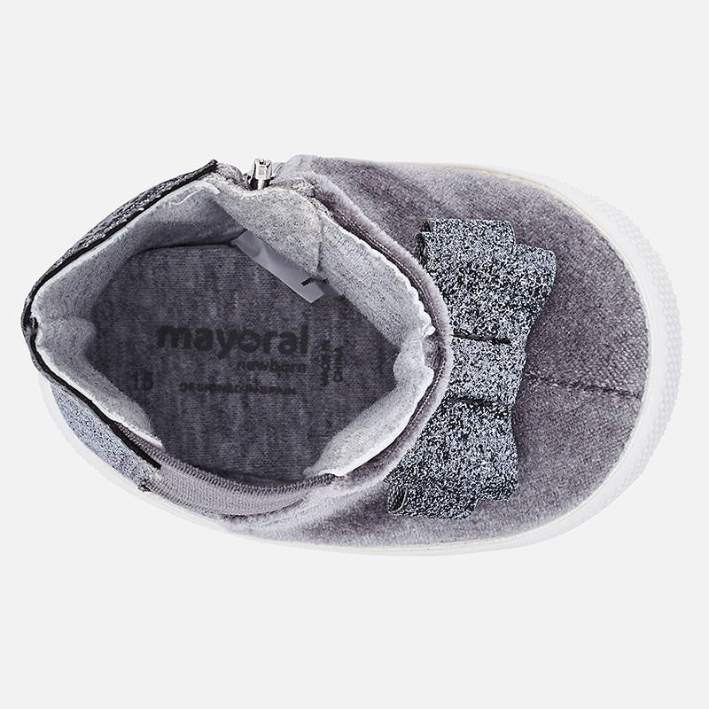 Bota Bebe Sku 9934 Color 82 Gris Plata
