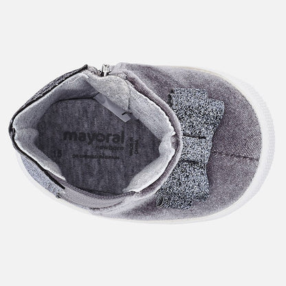 Bota Bebe Sku 9934 Color 82 Gris Plata
