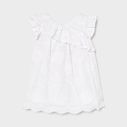 Vestido Bordado Bebe Niña  SKU 1990 Color Blanco