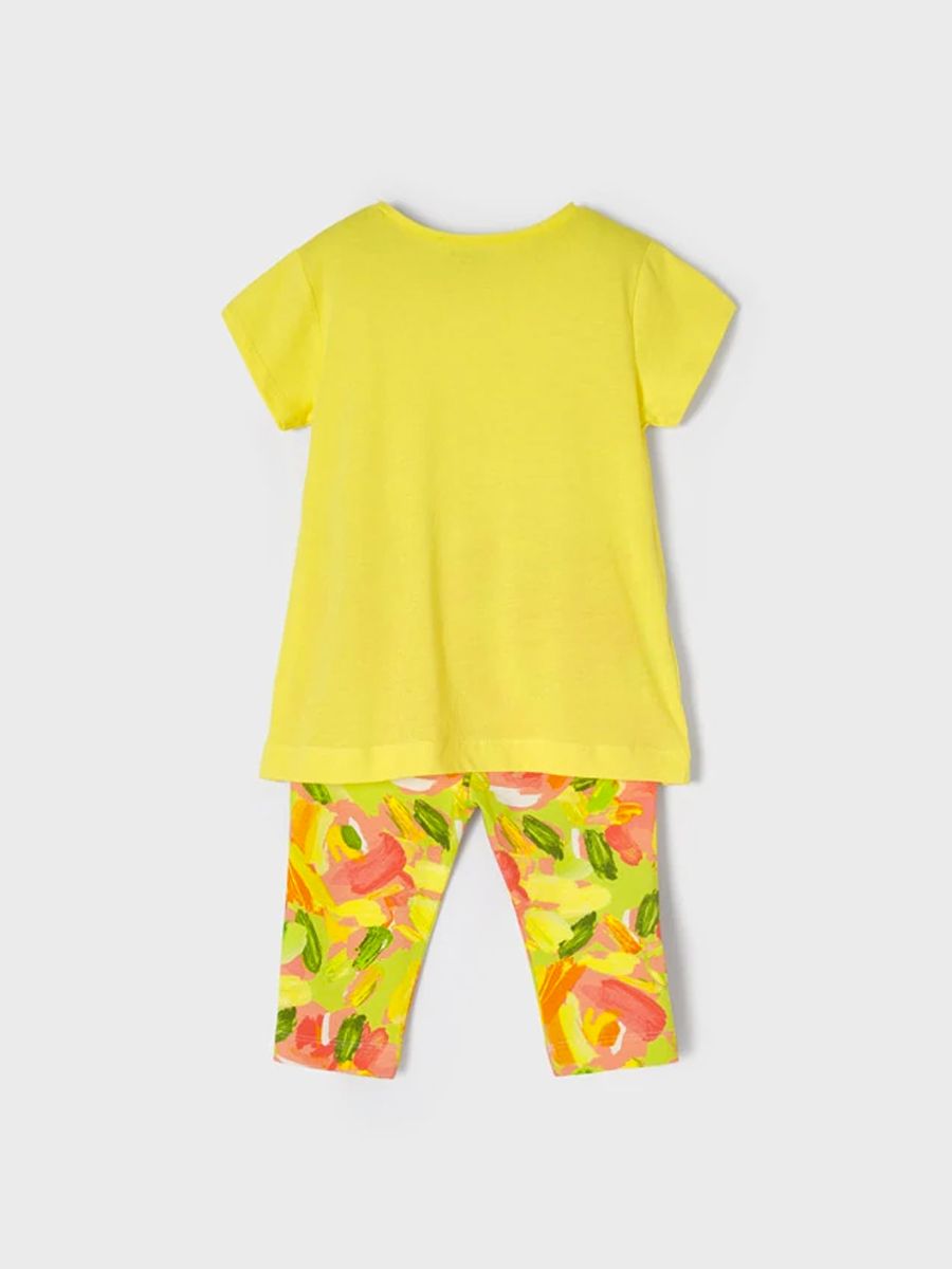 Conjunto 2 Piezas Leggin Playera Sku 3766 Color 36 Limon